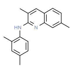 ChemSpider 2D Image | N-(2,4-Dimethylphenyl)-3,7-dimethyl-2-quinolinamine | C19H20N2