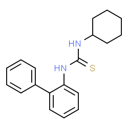 ChemSpider 2D Image | 1-(2-Biphenylyl)-3-cyclohexylthiourea | C19H22N2S