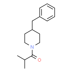 ChemSpider 2D Image | 1-(4-Benzyl-1-piperidinyl)-2-methyl-1-propanone | C16H23NO