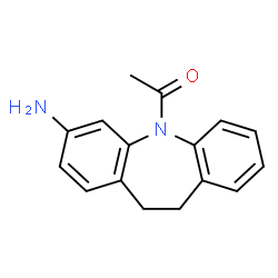 ChemSpider 2D Image | 1-(3-Amino-10,11-dihydro-dibenzo[b,f]azepin-5-yl)-ethanone | C16H16N2O