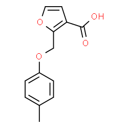 ChemSpider 2D Image | 2-[(4-Methylphenoxy)methyl]-3-furoic acid | C13H12O4