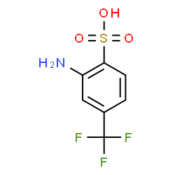 ChemSpider 2D Image | 2-Amino-4-trifluoromethyl-benzenesulfonic acid | C7H6F3NO3S