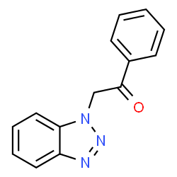 ChemSpider 2D Image | 2-Benzotriazol-1-yl-1-phenyl-ethanone | C14H11N3O