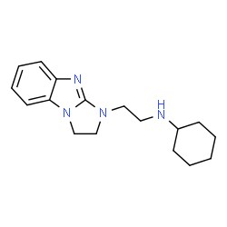 ChemSpider 2D Image | N-[2-(2,3-Dihydro-1H-imidazo[1,2-a]benzimidazol-1-yl)ethyl]cyclohexanamine | C17H24N4