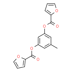 ChemSpider 2D Image | 5-Methyl-1,3-phenylene di(2-furoate) | C17H12O6