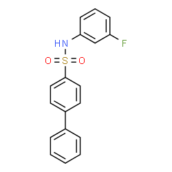 ChemSpider 2D Image | N-(3-Fluorophenyl)-4-biphenylsulfonamide | C18H14FNO2S