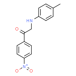 ChemSpider 2D Image | 2-(4-methylanilino)-1-(4-nitrophenyl)ethanone | C15H14N2O3