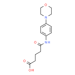 ChemSpider 2D Image | 4-{[4-(morpholin-4-yl)phenyl]carbamoyl}butanoic acid | C15H20N2O4