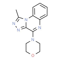 ChemSpider 2D Image | 1-Methyl-4-(4-morpholinyl)[1,2,4]triazolo[4,3-a]quinoxaline | C14H15N5O