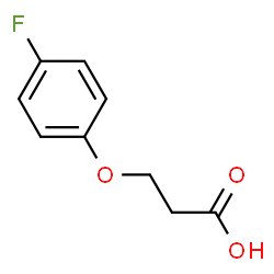 ChemSpider 2D Image | 3-(4-Fluorophenoxy)propanoic acid | C9H9FO3