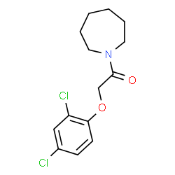 ChemSpider 2D Image | 1-(1-Azepanyl)-2-(2,4-dichlorophenoxy)ethanone | C14H17Cl2NO2