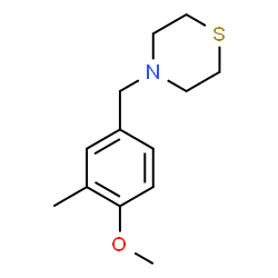 ChemSpider 2D Image | 4-(4-Methoxy-3-methylbenzyl)thiomorpholine | C13H19NOS