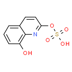 ChemSpider 2D Image | 8-Hydroxy-2-quinolinyl hydrogen sulfate | C9H7NO5S