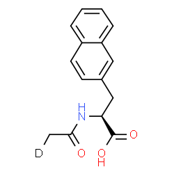 ChemSpider 2D Image | N-(2-~2~H_1_)Ethanoyl-3-(2-naphthyl)-L-alanine | C15H14DNO3