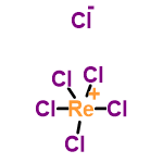 InChI=1/6ClH.Re/h6*1H;/q;;;;;;+6/p-6/rCl5Re.ClH/c1-6(2,3,4)5;/h;1H/q+1;/p-1