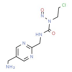 ChemSpider 2D Image | 3-{[5-(Aminomethyl)-2-pyrimidinyl]methyl}-1-(2-chloroethyl)-1-nitrosourea | C9H13ClN6O2