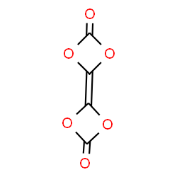 ChemSpider 2D Image | 4-(4-Oxo-1,3-dioxetan-2-ylidene)-1,3-dioxetan-2-one | C4O6