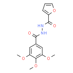 ChemSpider 2D Image | N'-(3,4,5-Trimethoxybenzoyl)-2-furohydrazide | C15H16N2O6