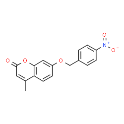 ChemSpider 2D Image | 4-Methyl-7-(4-nitro-benzyloxy)-chromen-2-one | C17H13NO5