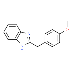 ChemSpider 2D Image | 2-(4-Methoxybenzyl)-1H-benzimidazole | C15H14N2O