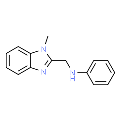 ChemSpider 2D Image | N-[(1-Methyl-1H-benzimidazol-2-yl)methyl]aniline | C15H15N3