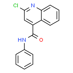 ChemSpider 2D Image | 2-Chloro-N-phenyl-4-quinolinecarboxamide | C16H11ClN2O
