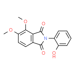 ChemSpider 2D Image | 2-(2-Hydroxy-phenyl)-4,5-dimethoxy-isoindole-1,3-dione | C16H13NO5