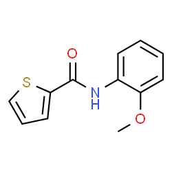 ChemSpider 2D Image | N-(2-Methoxyphenyl)-2-thiophenecarboxamide | C12H11NO2S