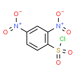 ChemSpider 2D Image | 2,4-Dinitrobenzenesulfonyl chloride | C6H3ClN2O6S