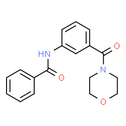 ChemSpider 2D Image | N-[3-(4-Morpholinylcarbonyl)phenyl]benzamide | C18H18N2O3