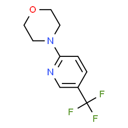 ChemSpider 2D Image | 4-(5-(trifluoromethyl)pyridin-2-yl)morpholine | C10H11F3N2O