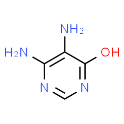 ChemSpider 2D Image | 5,6-diaminopyrimidin-4-ol | C4H6N4O