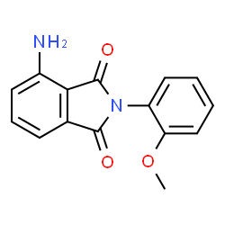 ChemSpider 2D Image | 4-Amino-2-(2-methoxyphenyl)-1H-isoindole-1,3(2H)-dione | C15H12N2O3