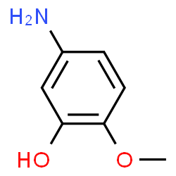 ChemSpider 2D Image | 5-Aminoguaiacol | C7H9NO2