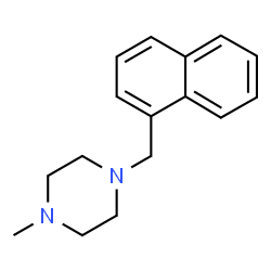 ChemSpider 2D Image | 1-Methyl-4-(1-naphthylmethyl)piperazine | C16H20N2