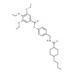 ChemSpider 2D Image | 4-({[(4-Butylcyclohexyl)carbonyl]amino}methyl)phenyl 3,4,5-triethoxybenzoate | C31H43NO6