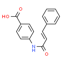 ChemSpider 2D Image | 4-Cinnamamidobenzoic acid | C16H13NO3