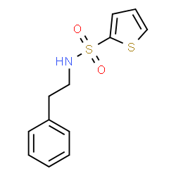 ChemSpider 2D Image | N-(2-Phenylethyl)-2-thiophenesulfonamide | C12H13NO2S2