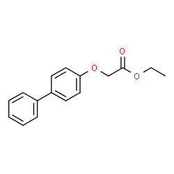 ChemSpider 2D Image | Ethyl (4-biphenylyloxy)acetate | C16H16O3