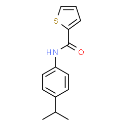 ChemSpider 2D Image | N-(4-Isopropylphenyl)-2-thiophenecarboxamide | C14H15NOS
