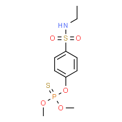 ChemSpider 2D Image | O-[4-(Ethylsulfamoyl)phenyl] O,O-dimethyl phosphorothioate | C10H16NO5PS2
