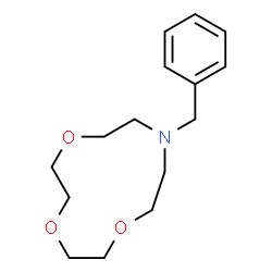 ChemSpider 2D Image | 10-Benzyl-1,4,7-trioxa-10-azacyclododecane | C15H23NO3