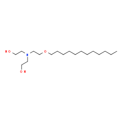ChemSpider 2D Image | 2,2'-{[2-(Dodecyloxy)ethyl]imino}diethanol | C18H39NO3