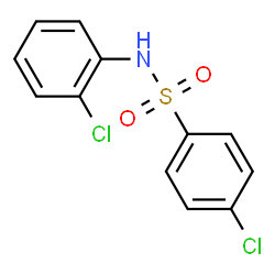 ChemSpider 2D Image | 4-Chloro-N-(2-chlorophenyl)benzenesulfonamide | C12H9Cl2NO2S
