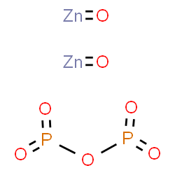 ChemSpider 2D Image | 1,3-Dioxodiphosphoxane 1,3-dioxide - oxozinc (1:2) | O7P2Zn2