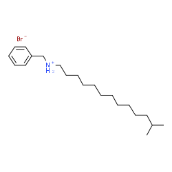 ChemSpider 2D Image | N-Benzyl-12-methyl-1-tridecanaminium bromide | C21H38BrN