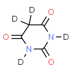ChemSpider 2D Image | 2,4,6(1H,3H,5H)-(~2~H_4_)Pyrimidinetrione | C4D4N2O3