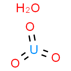 ChemSpider 2D Image | Trioxouranium hydrate (1:1) | H2O4U