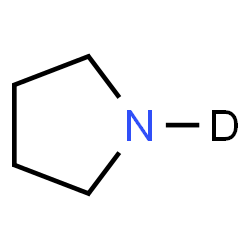 ChemSpider 2D Image | (1-~2~H)Pyrrolidine | C4H8DN