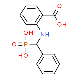 ChemSpider 2D Image | 2-{[Phenyl(phosphono)methyl]amino}benzoic acid | C14H14NO5P